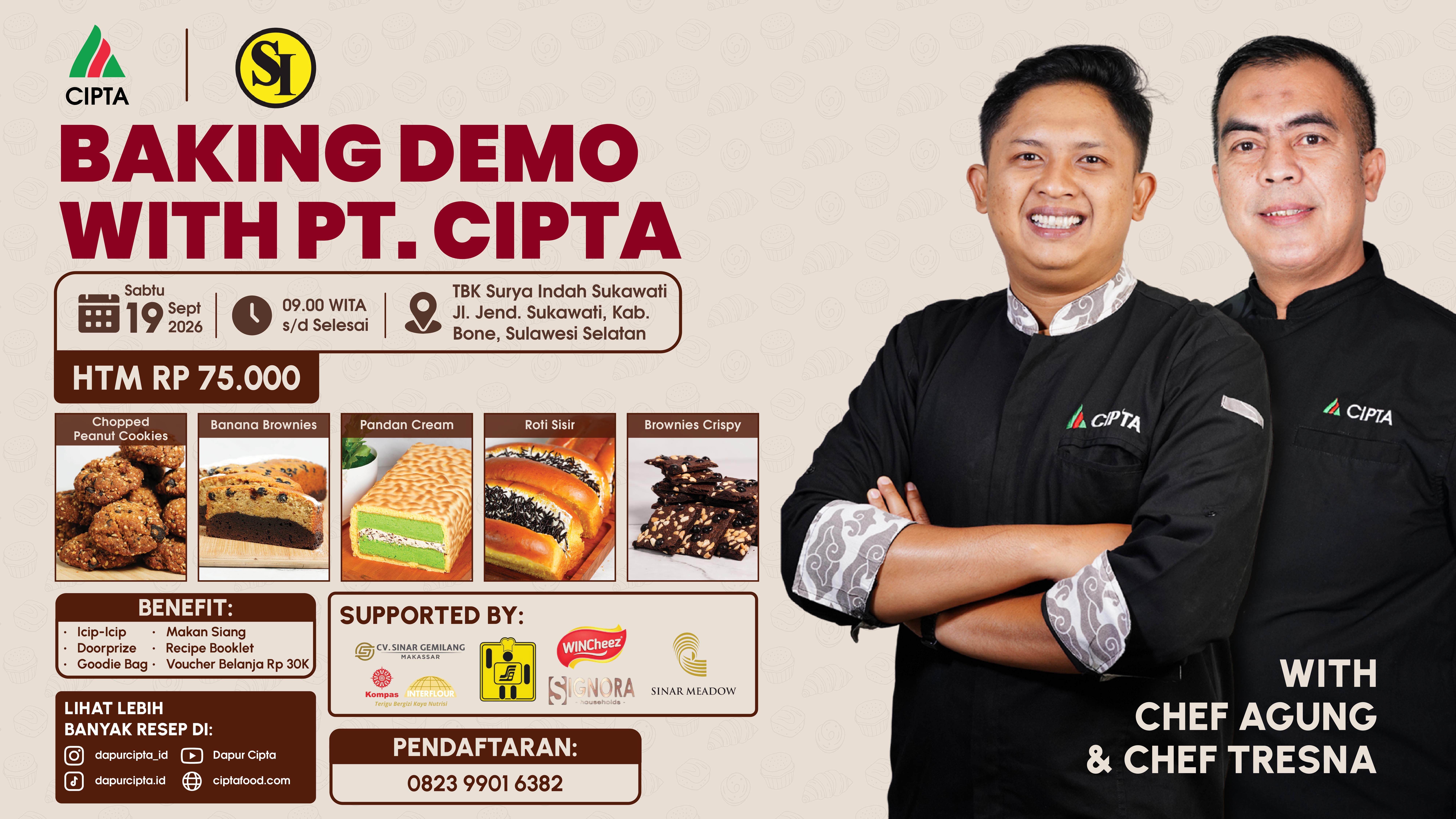 Baking Demo PT. Cipta & TBK Surya Indah Sukawati (Sabtu, 19 September 2026)