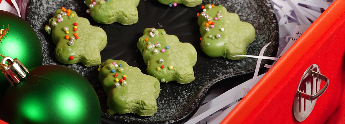 Christmas Matcha Cookies
