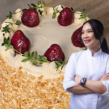 Peanut Butter and Jelly Cake by Chef Stella Permata